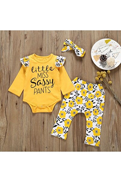 GENERAL Girls' floral design baby set, sizes 6 to 24 months