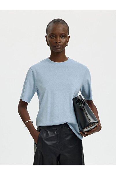 SELECTED T-Shirt Leinenmix