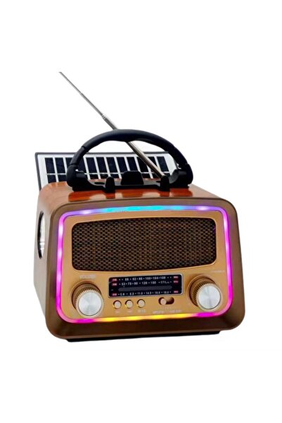 ataşbey RT-730 Klasik Solar Enerjili LEDLİ Fenerli Nostalji Bluetooth/USB/Sd/...