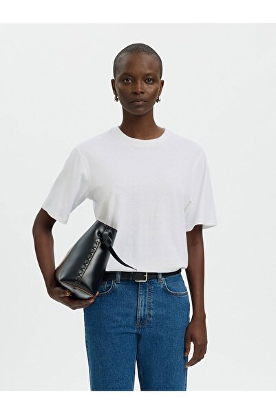 SELECTED T-Shirt Leinenmix