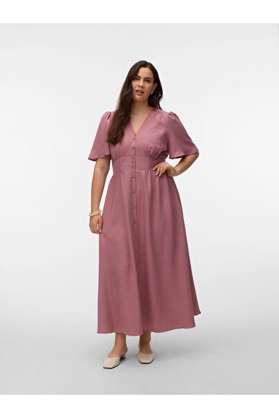 Veromoda Curve Kleid VMCMELANEY Langes Kleid