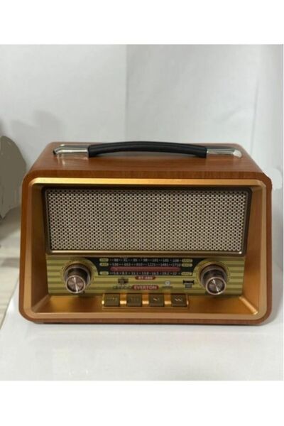 ataşbey RT-680 Büyük Boy Nostalji Bluetooth Usb/Sd/Aux/Fm 3 Band Radyo Nostal...