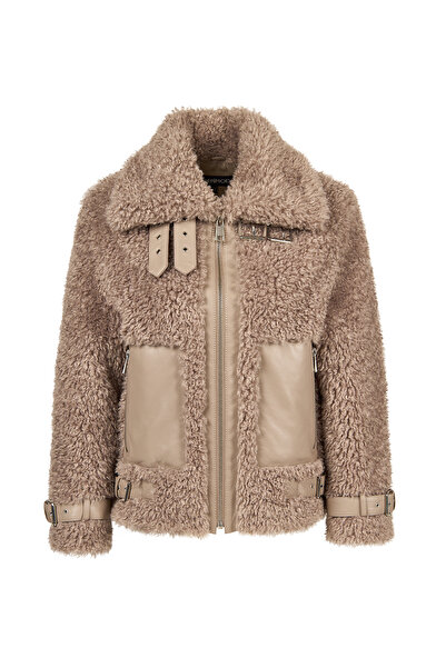 Derimod معطف كيتسبوهل النسائي من فرو المنك 25WGP5231FF