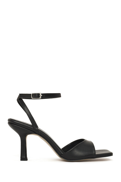 Derimod Women's Black Ankle Boots Buckled Stiletto Heel U S Sandals 26Sfe391218