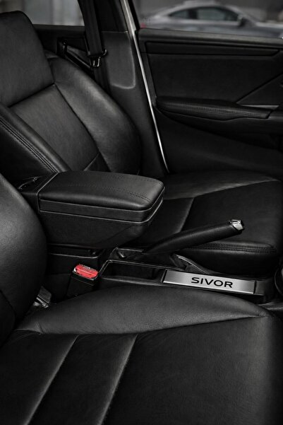 SİVOR Sürgülü Kolçak, Kol Dayama Oto Kolçak Bardaklık ve Küllük Özellikli Siy...