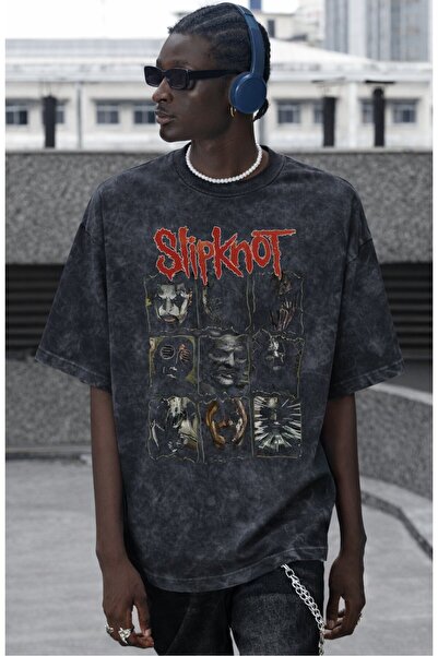 SEVBANO Slipknot rok metal muzički bend, unisex majica sa širokim krojem i vi...