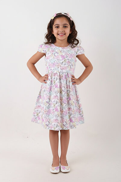 SOULTAN Butterfly Printed Summer Dress For Girls