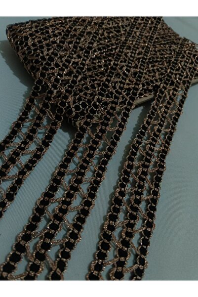 ULUPAMİR شريط زخرفي ذهبي أسود لمّاع