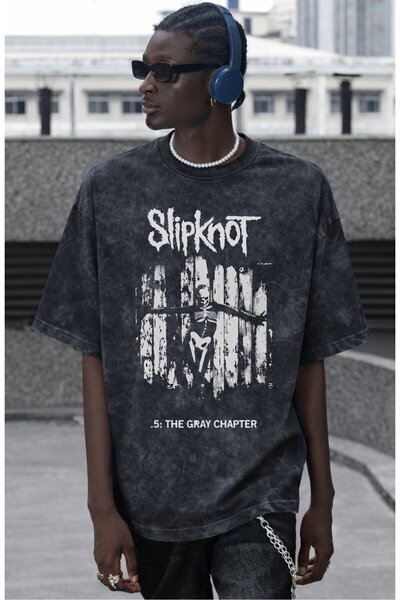 SEVBANO Μπλουζάκι Slipknot Rock Metal Music Group με στάμπα Unisex Oversize V...
