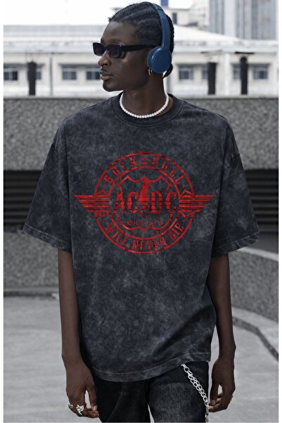 SEVBANO Ροκ εν ρολ AC/DC θα επιβιώσουν για πάντα Ροκ Μέταλ Τυπωμένο Unisex Ov...