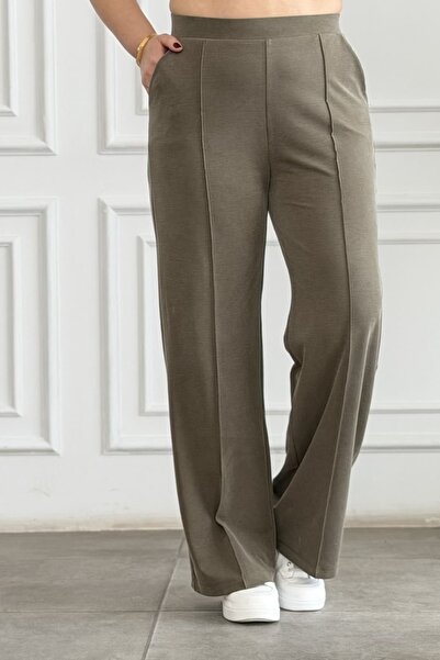 yb yağmur butik Ραφή με νερβούρα παντελόνι palazzo