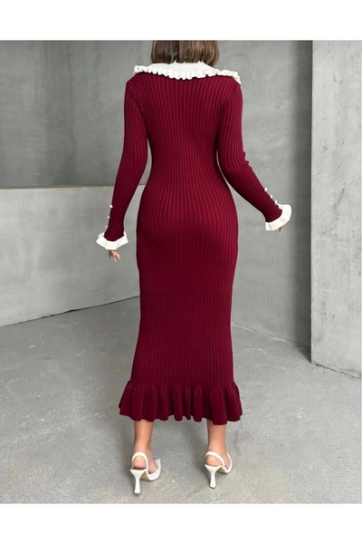 Abalı Yeni sezon kışlık üzün elbise