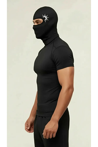 Flex Premium Reflektörlü Siyah Kar Maskesi Parlak AY Balaklava Balaclava Moto...