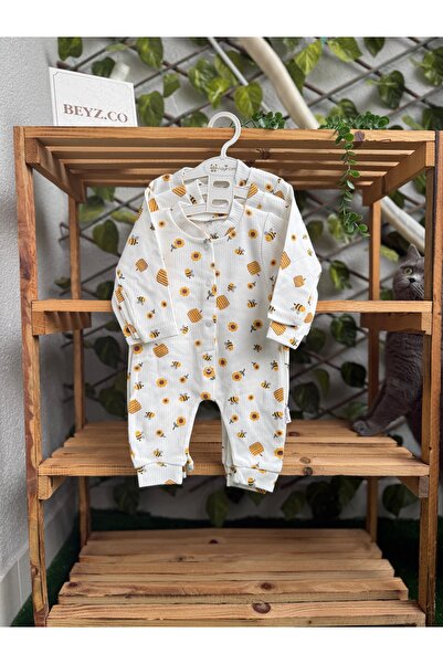 Nayinom Arı Patterned Cuffed Overalls -Price Is Per Piece-