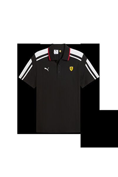 Puma Men's Black Ferrari Mt7 Polo Polo Tshirt 635831-01