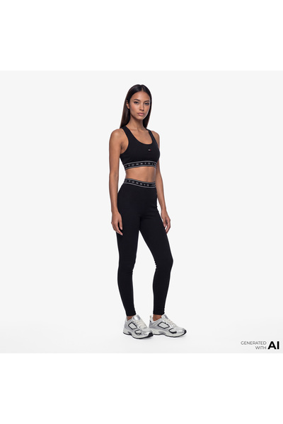 Tommy Hilfiger D3 Kadın Siyah Tayt