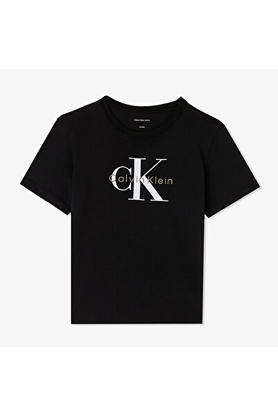 Calvin Klein Monogram Çocuk Siyah T-Shirt