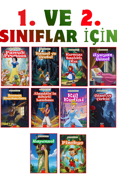 Nef Yayınları 30’lu Çocuk Kitap Seti | İlk Okuma, Ela’nın Maceraları ve Dünya Klasikleri