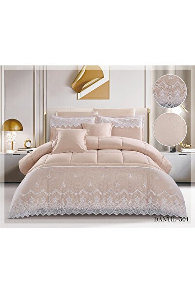 ROSHAN Luxurious royal Lace double bedsheet with an elegant design, made of m...