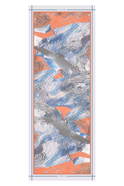 Arancia Albastru deschis 70X200 modal șal