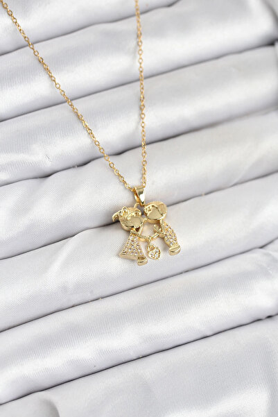 online kapsulavm avm alışveriş 316L Steel Chain Gold Color Boy Girl Model Wom...