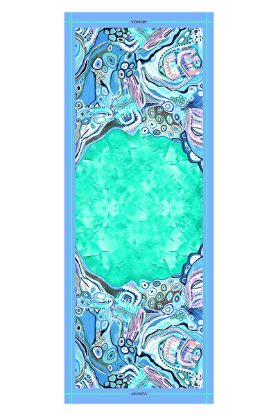 Arancia Turquoise 70X200 Modal Shawl