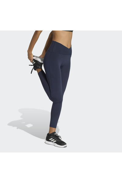 adidas 3-Stripes Studio All Me Kadın Lacivert Tayt