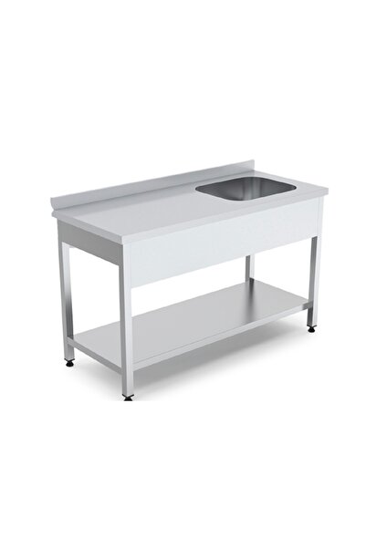 moontime alaçatı Çift katlı açık raflı pratik evyeli çalışma tezgahı