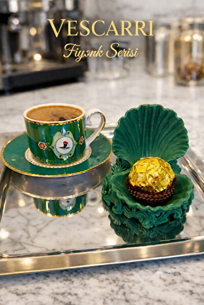 Vescarri 2’li Kahve Yanı Lokumluk – Zarif Sunumluk