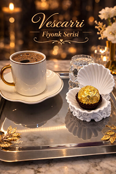 Vescarri 2’li Kahve Yanı Lokumluk – Zarif Sunumluk