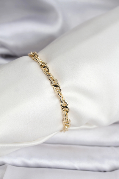Lisinya 14K Gold Renk Kaplama Zincir Model Kadın CM Bileklik -