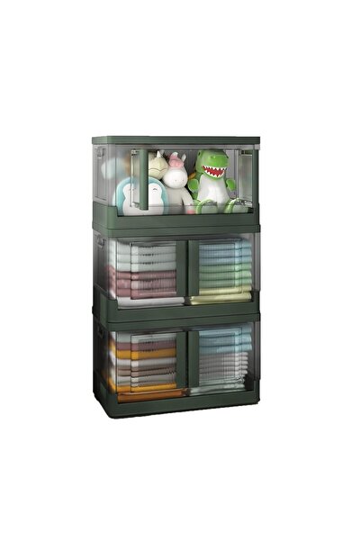 Arabest 3 Pcs Storage Bins with Lid,Collapsible Closet Organizers and Storage...