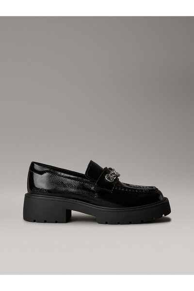 Calvin Klein Leather Chunky Apron Toe Loafers