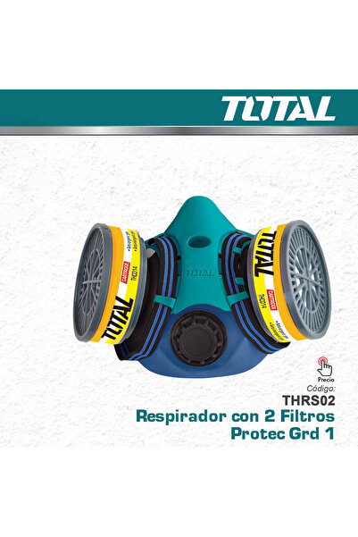 Generic Half Face Respirator Mask THRS02 with Dual Filter Cartridges for Pain...