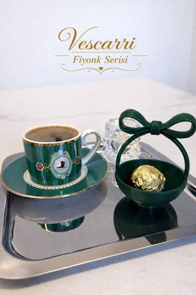Vescarri 2’li Fiyonk Kahve Yanı Lokumluk – Zarif Mini Sunumluk