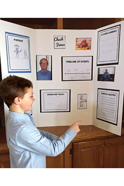 Generic Trifold Presentation Board for School Projects