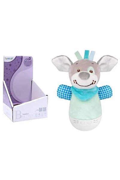 funmuch لعبة كلب وبري مهدئة للأطفال حديثي الولادة (0 شهر فأكثر) مع ضوء ليلي و...