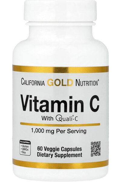 California Gold Nutrition فيتامين سي، كوالي-سي، 1000 ملجم، 60 كبسولة نباتية