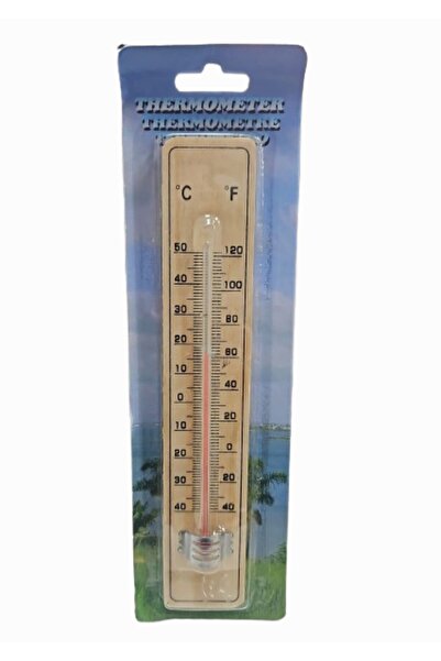 Termo Termometru Analogic din Lemn pentru Interior și Exterior -40°C +50°C