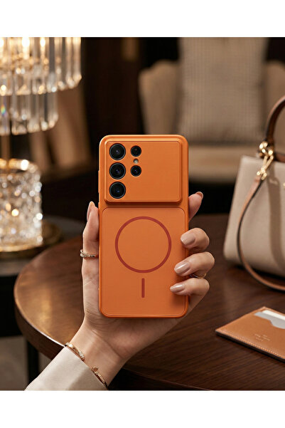 TechTrove Galaxy S26 Ultra İçin Uyumlu Magsafe Özellikli Kamera Korumalı Darb...