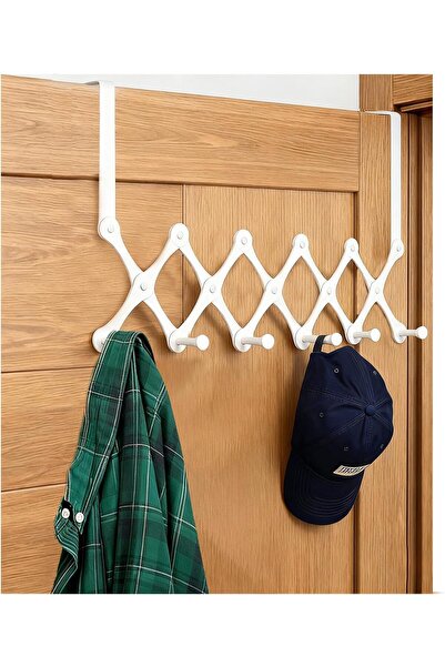 Arabest Adjustable Over The Door Hook Rack with 6 Hooks - No Drill Organizer ...
