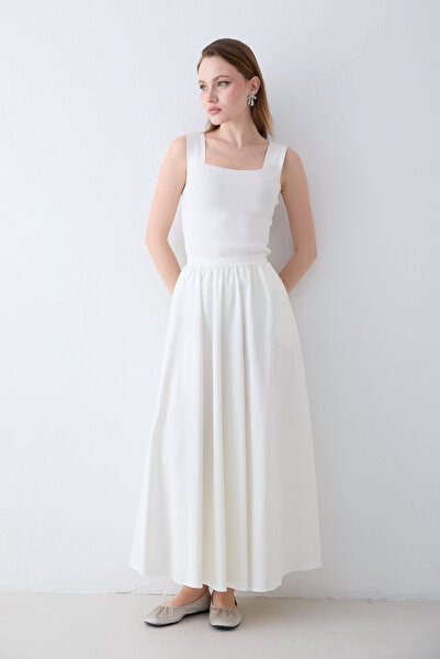 Melike Tatar Sa kamenčićima Poplin Suknja 77-1999