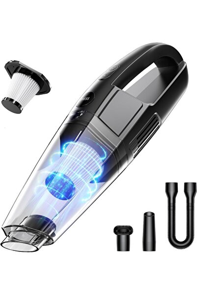 Arabest مكنسة كهربائية يدوية لاسلكية للسيارة، قوة شفط 8000 باسكال، مدة تشغيل ...