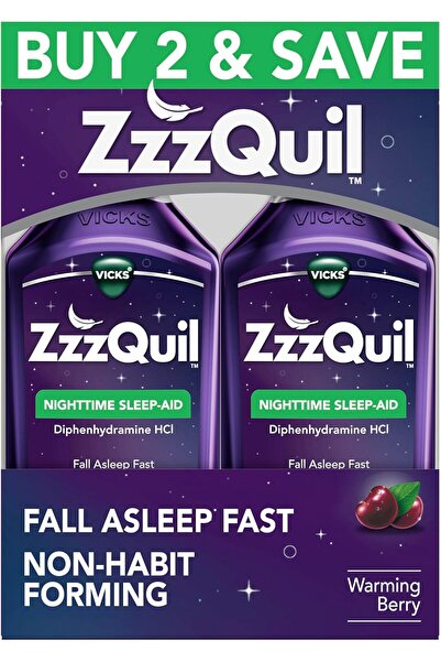 Zzzquil Liquid Sleep Aid Berry Flavor (24 oz)