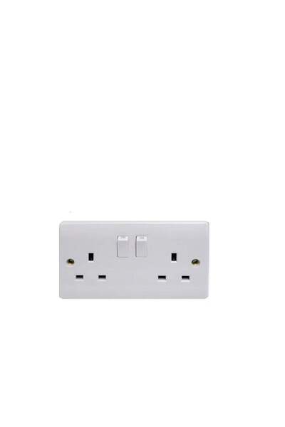 Admore 13A Switch Socket 2G White