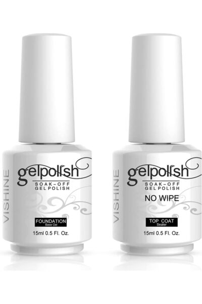 Vishine طبقة نهائية لطلاء أظافر جل