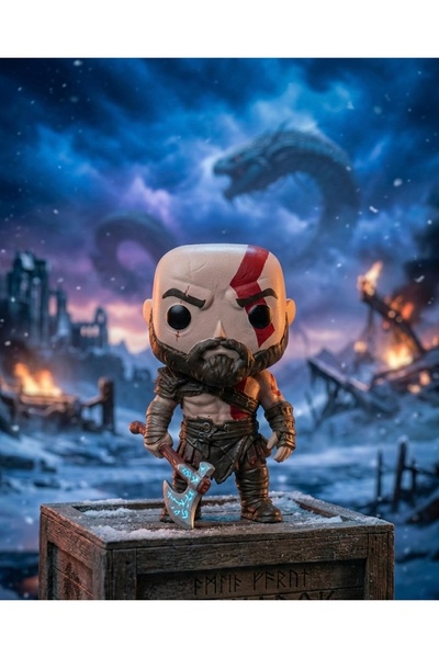 Nomi 3D Studio God of War Kratos Figürü