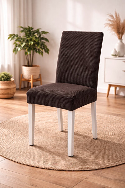 ELHAS Likrali Kumaş pitikare Desenli Sandalye Örtüsü, Lastikli, Esnekli,kalit...