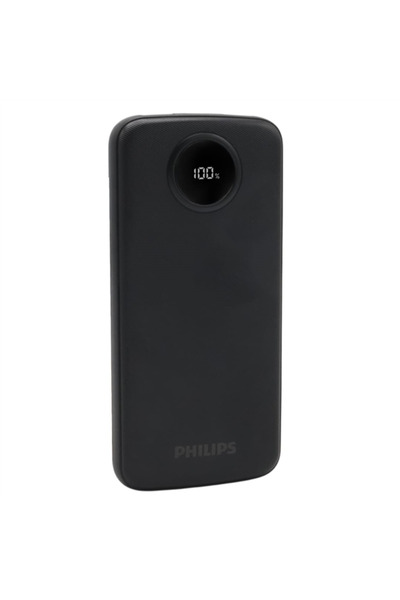 Philips DLP7712CB 10.000mAh PD Hızlı Şarj Dijital Ekranlı Siyah Powerbank