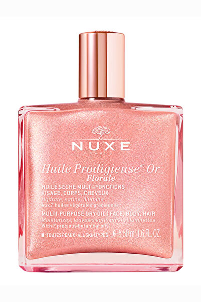 Nuxe Pembe Parıltılı Çok Amaçlı Kuru Yağ 50 ml Yüz Saç Vücut Işıltı Veren